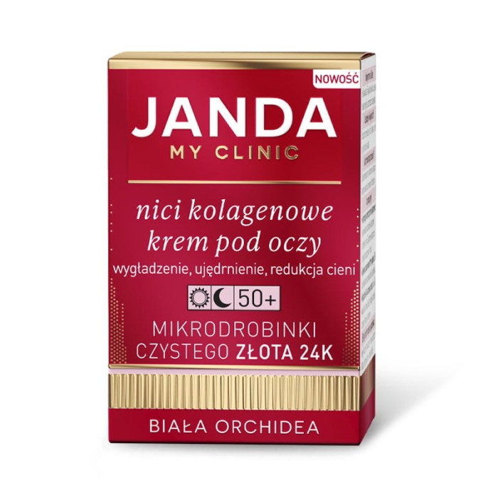 Kolagenowy krem pod oczy 50+ janda nici kolagenowe